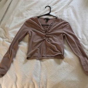 Tie front top